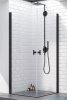 Radaway Nes 8 Black Kdd I kabina 90x80cm czarny mat/szkło przejrzyste 10071090-54-01L/10071080-54-01R